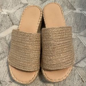 Jute platform sandals- coconuts by Matisse